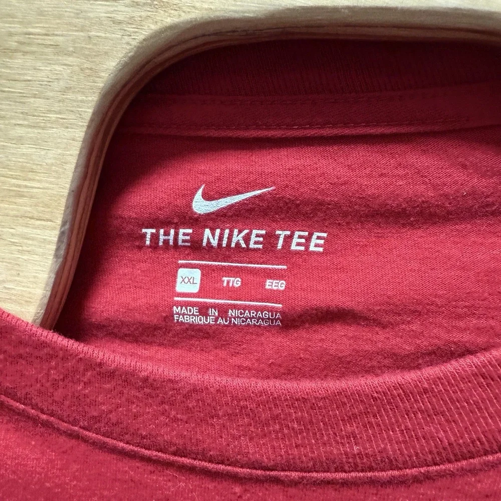 Tampa Bay Super Bowl LIV #12 Tom Brady Nike Men's Red T-Shirt Sz XXL Long Sleeve
